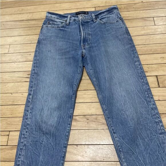 ABERCROMBIE & FITCH Jeans Men 32x30 A&F Vintage Stretch 90s Slim Blue Denim Uniq - Picture 4 of 16